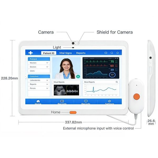 Healthcare Hospital Bedside Device Supplier for Medical Room Touch Display