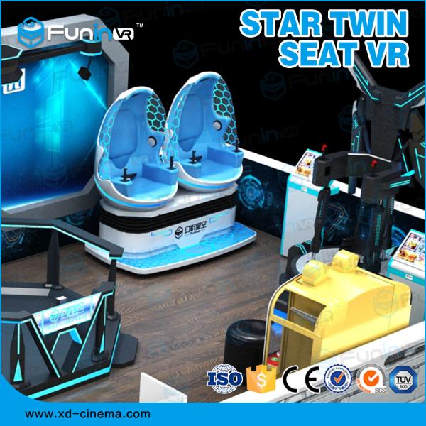 2 Players 9D VR Simulator Roller Coaster Kids Games Electronics Train