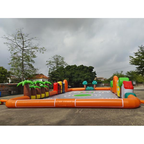 Коммерческая открытая надувная спортивная игра надувная симулируемая городская дорога надувная гоночная трасса воздушная трасса