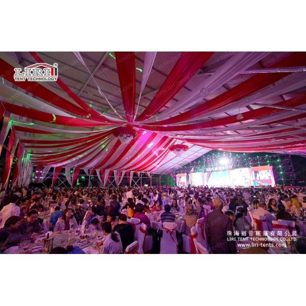 Fire Retardant Tents For Outdoor Events Marquees With Colourful Lining