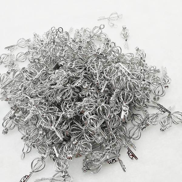 Pearl Cage Locket Findings Cage Pendant for Essential Oil Diffuser Oyster Pearl Girl Women Gits Dropshipping