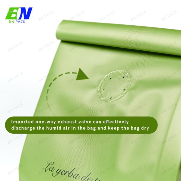 250g Tin Tie Coffee Bag side gusset Matte Plastic With Degassing Valve