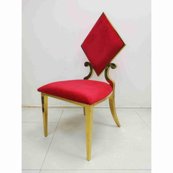 Призменный железный каркас нержавеющей стали красного цвета стула банкета свадьбы покера