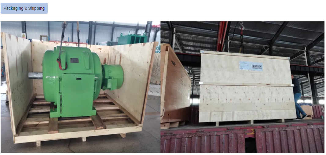 380V~11000 V YR JR JR2 Series 210kw High Tension Wound Rotor slip Ring Motors for Rolling Mill, Ball Mill, Cement Mill