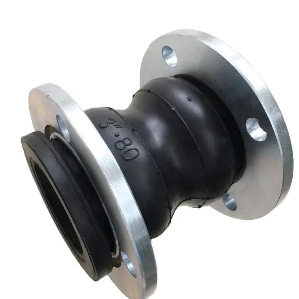 NBR Flanged Rubber Expansion Joint Customizable Corrugated Compensator