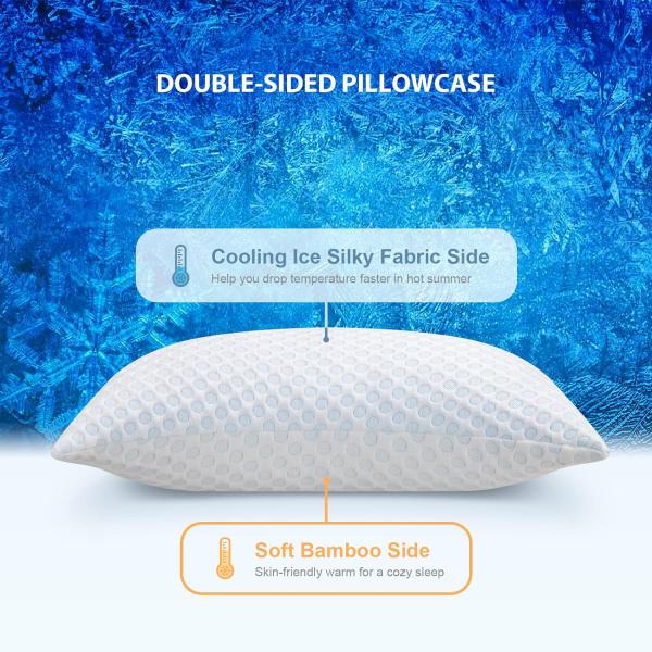 Cooling Case Pain Pillow Customized Color Memory Foam Orthopedic Bed Pillow for Sleeping