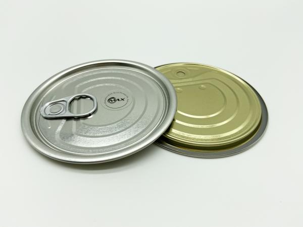 Gold Color Metal Can Lids Small Size Non Spill For Food Storage Containers