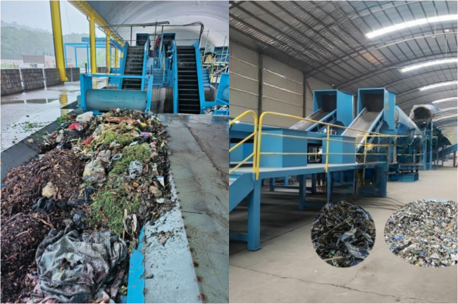 Municipal  Solid Domestic Automatic Urban Garbage Recycling Waste Sorting Plant  Line System
