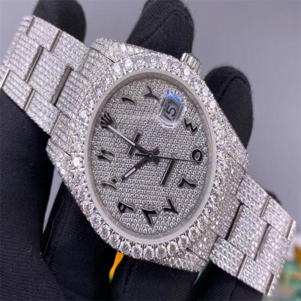 Тазобедренное полное конфликта Rolex дозора хмеля 3EX Moissanite замороженное из дозора диаманта Vvs