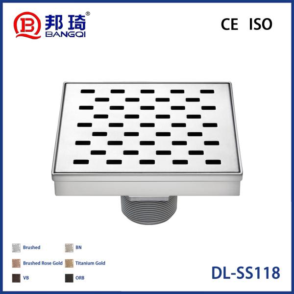 BQ-118 Drainage de plancher américain en acier inoxydable