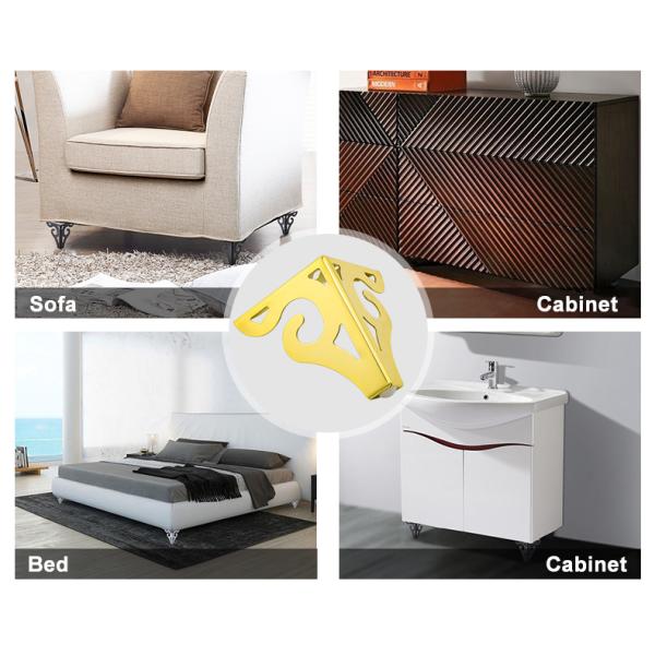 Мебель офисного здания разделяет ноги кресла Chrome золота 15cm