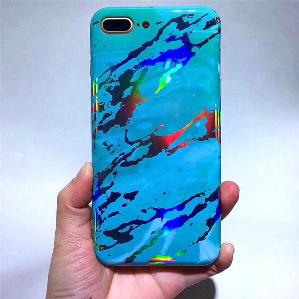 Iphone 8(plus)/7(plus) TPU laser marble case, Iphone 8(plus)/7(plus) protective TPU case, Iphone 8(plus) accessories