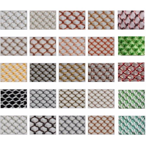 Aluminum Stainless Steel Copper Metal Coil Drapery Mesh For Interior Decoration