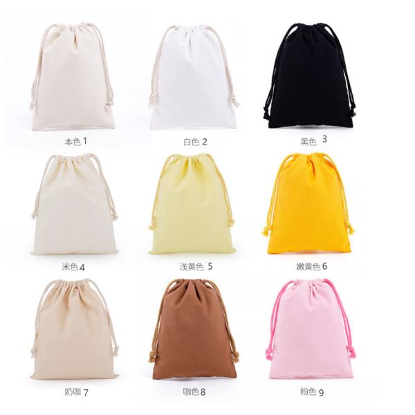 Shopping Storage Washable Biodegradable Food Safe 100% Natural Cotton Muslin Bags Bulk