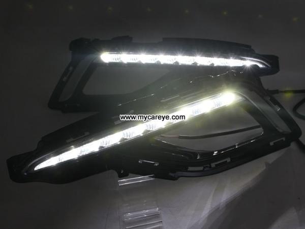 Hyundai Sonata i45 2015-2016 Car LED DRL day time running lights driving daylight