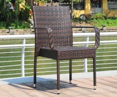 Modern Poly Rattan Aluminium Outdoor Garden wicker chair patio Backyard table and chairs sets