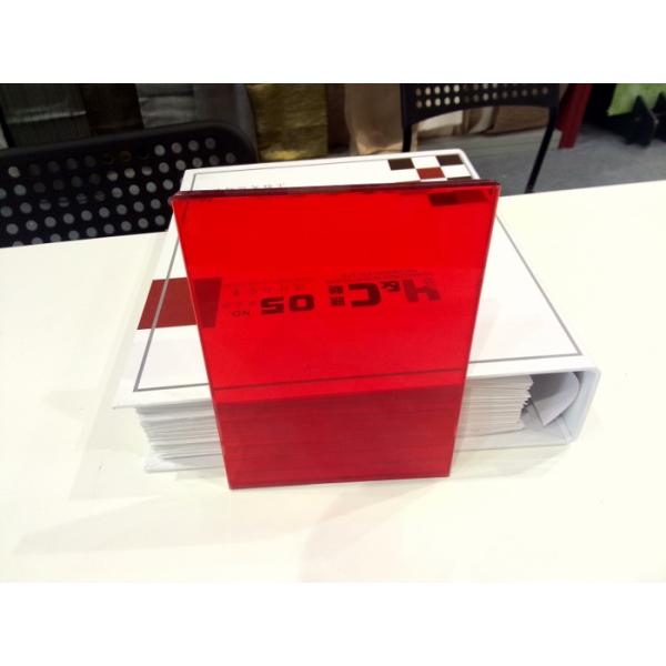 Transparent red EVA foil for glass laminating