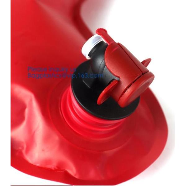Custom Reusable Juice Food Packaging Plastic Bag Alcohol Drink Wine Spout Pouch Bag,liquid spout pouch/wine drink juice