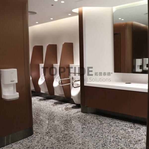 Waterproof Noise Reduction 400mm Environmental Friendly Aluminium Ceiling Board For Bathrooms