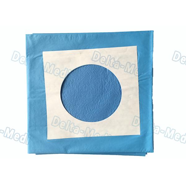 Surgical Operation Waterproof Disposable Patient Drapes Blue Color 90 x 90cm