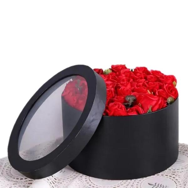 Rose Carton Flower Packaging Boxes Custom Industrial Gift Craft For Mothers Day