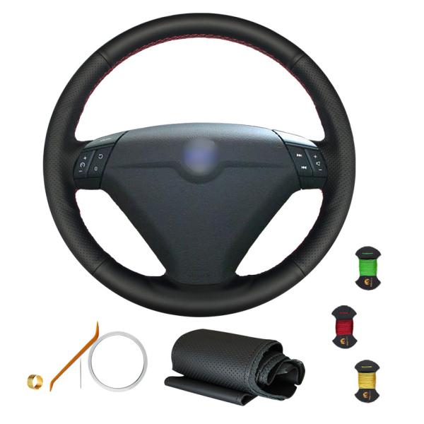Leather Suede Steering Wheel Cover for Volvo C70 S40 S60 S80 V40 V50 V60 V70 2014 XC60 XC70 XC90