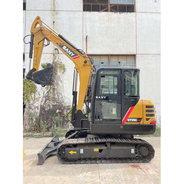 Small Size Big Power SANY SY55C Mini Excavator with Original Hydraulic Cylinder