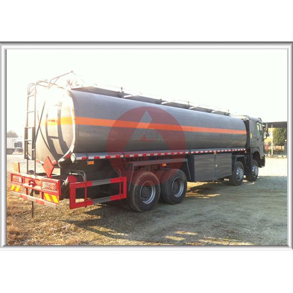 371hp Chemical Tank Trailer , 8x4 Aluminum Tanker Trailer Single Compartment