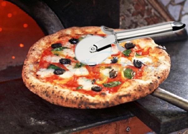Utensílios de aço inoxidável ajustados, 18/8 cortadores de aço inoxidável da cozinha da pizza