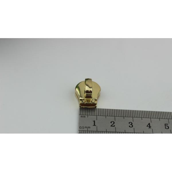 Bag accessories wholesale decorative light gold metal custom zipper sliders 8#