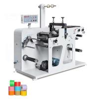 Machine de découpe rotative à tourelle pour étiquettes adhésives en rouleau, logo vierge, autocollant à code-barres, coupe et refente