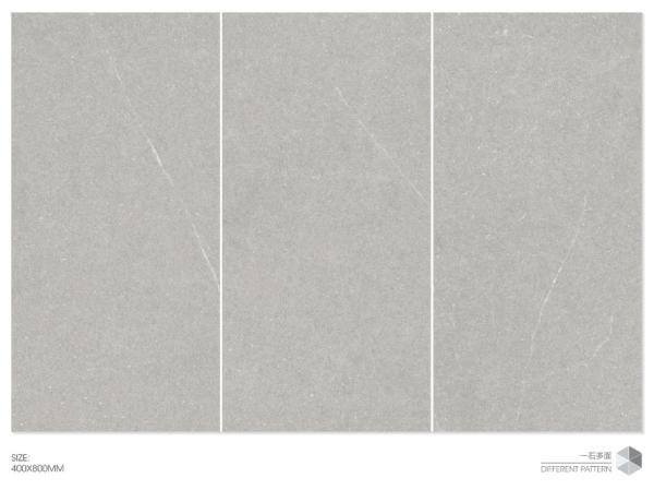 400x800mm Light Gray Glazed Ceramic Wall Tile AAA Grade