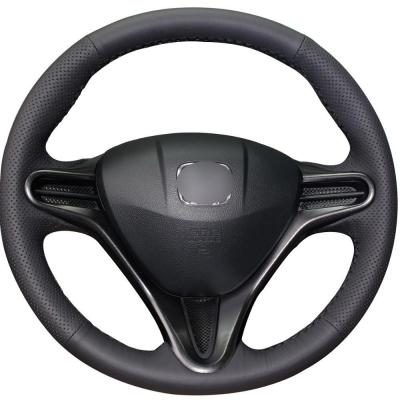 Wholesale Custom Hand Stitched Artificial Leather Steering Wheel Covers for Honda Si Civic 8 8th Gen 2006 2007 2008 2009 2010