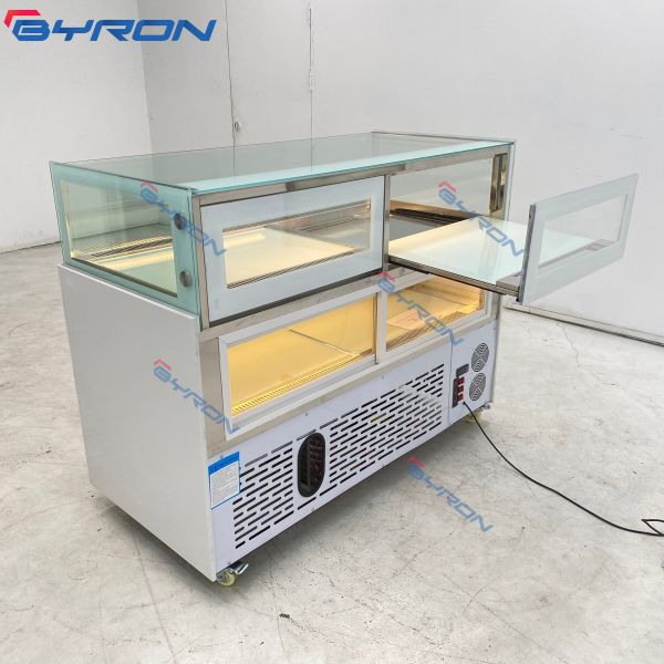 Merchandiser Cake Display Freezer Countertop Bakery Display Case Refrigerated