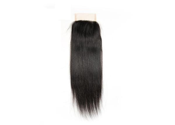 4x4 Top Swiss Hair Lace Closure, Peruvian Hair Straight Lace Closure