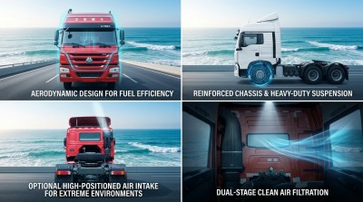 Tractor Truck SINOTRUK HOWO LHD 4X2 Euro2 380HP ZZ4187S3511V