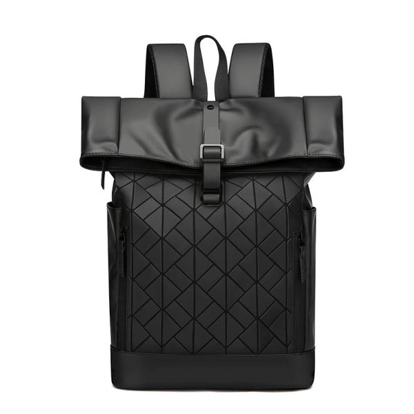 Colefa Male Outdoor Waterproof 16 Inch Computer Rucksack Work Commuting Travel Large Capacity College Student Roll up Backpack