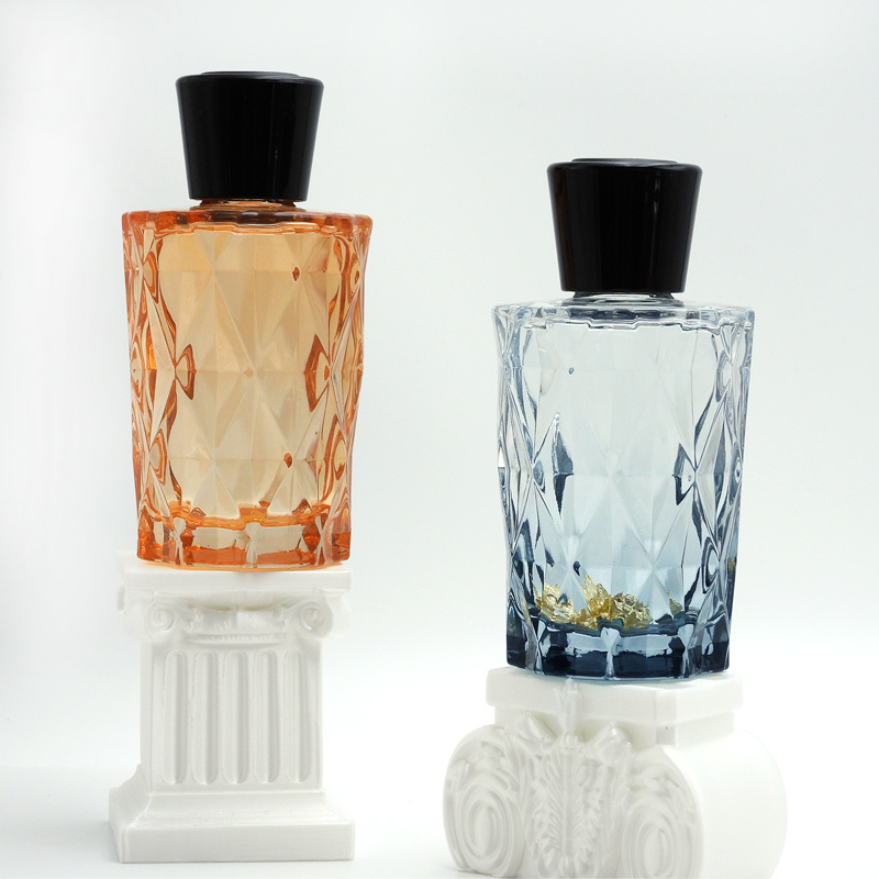 Empty Glass Aroma Diffuser Bottles 190ml Cylinder Reed Fragrance Home