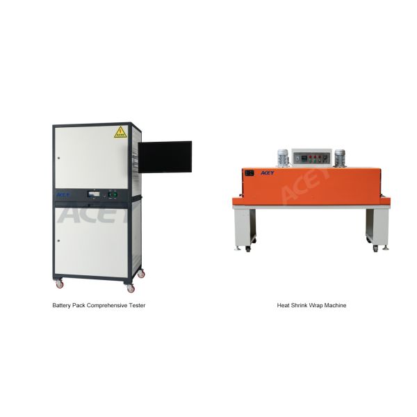 Semi Automatic Cylindrical Lithium Ion Battery Pack Assembly Line For 32140 33140