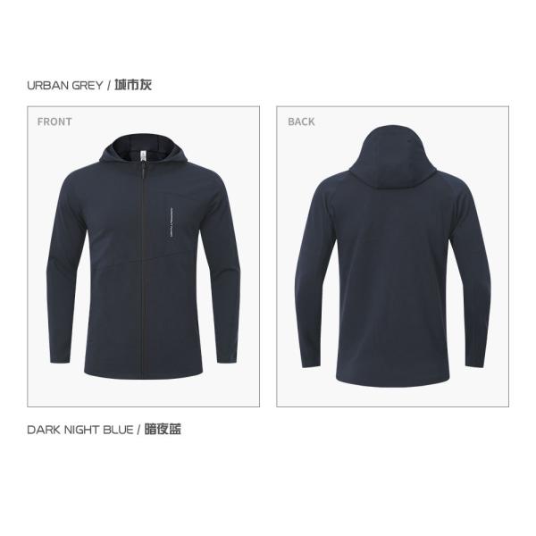 Men's Zipper Hooded Jacket Casual Sports Knitted Cardigan with 3D Print Decoration