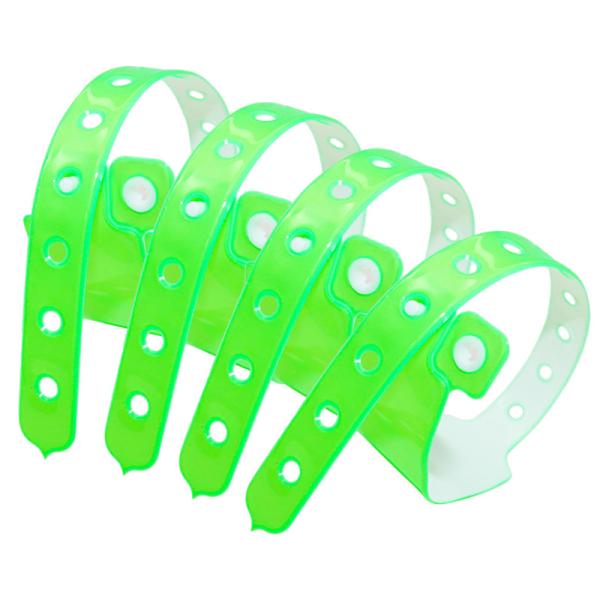 Secure Printed Event Wristbands , Adjustable Plastic Wristbands For Event