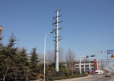 Hot Dip Galvanized Steel Tubular Tower ASTM A572 Grade 50 10 - 750kv Voltage