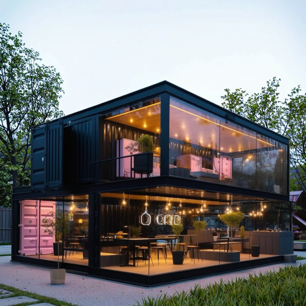 Container House Flat Pack Office School Living Room Bedroom Apartment Durable Sandwich Panel Steel Material Versatile Use