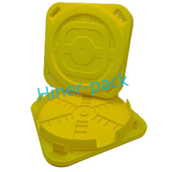 Colorful Conductive PP Material Horizontal Wafer Shipper With Upper And Lower Cover