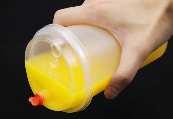 Coffee Cup Disposable Lid Leak Proof Thickened PP Hinged Secure Beverage Protection