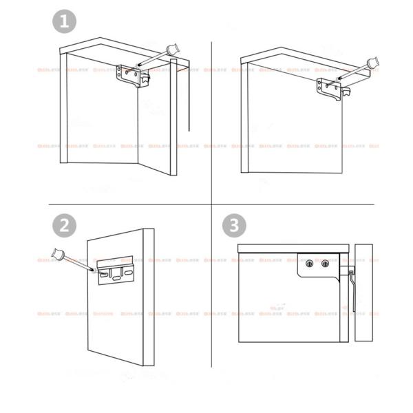 Adjustable Cabinet Hanger Wall Mount Hook for Kitchen Cupboards Steel PS Material