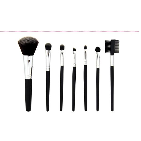 Mineral Makeup Brush Set 200g Red PU Leather Bag Copper Ferrule