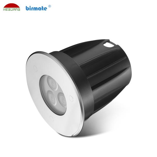 Mini 3W conduziu o controle externo moderado de aço inoxidável à terra de tampa de vidro das luzes 316L
