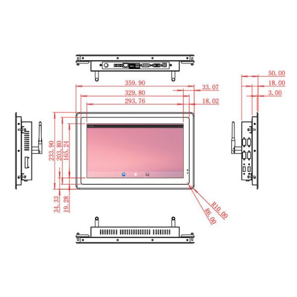 13.3-Inch Android Monitor for Retail Kiosks and Public Information Systems
