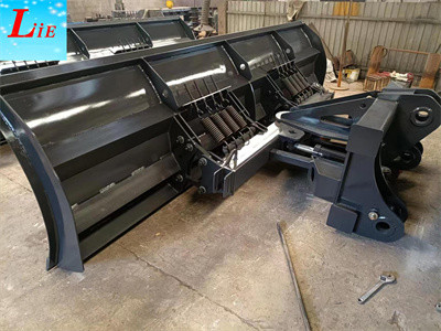 China skid loader snow blade,China snow pusher attachments for loader